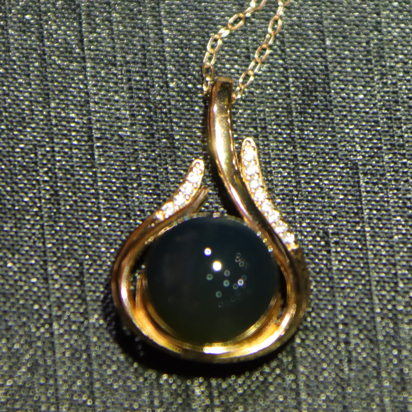Natural Mexican Blue Amber Teardrop Gemstone necklace 10mm Round Bead