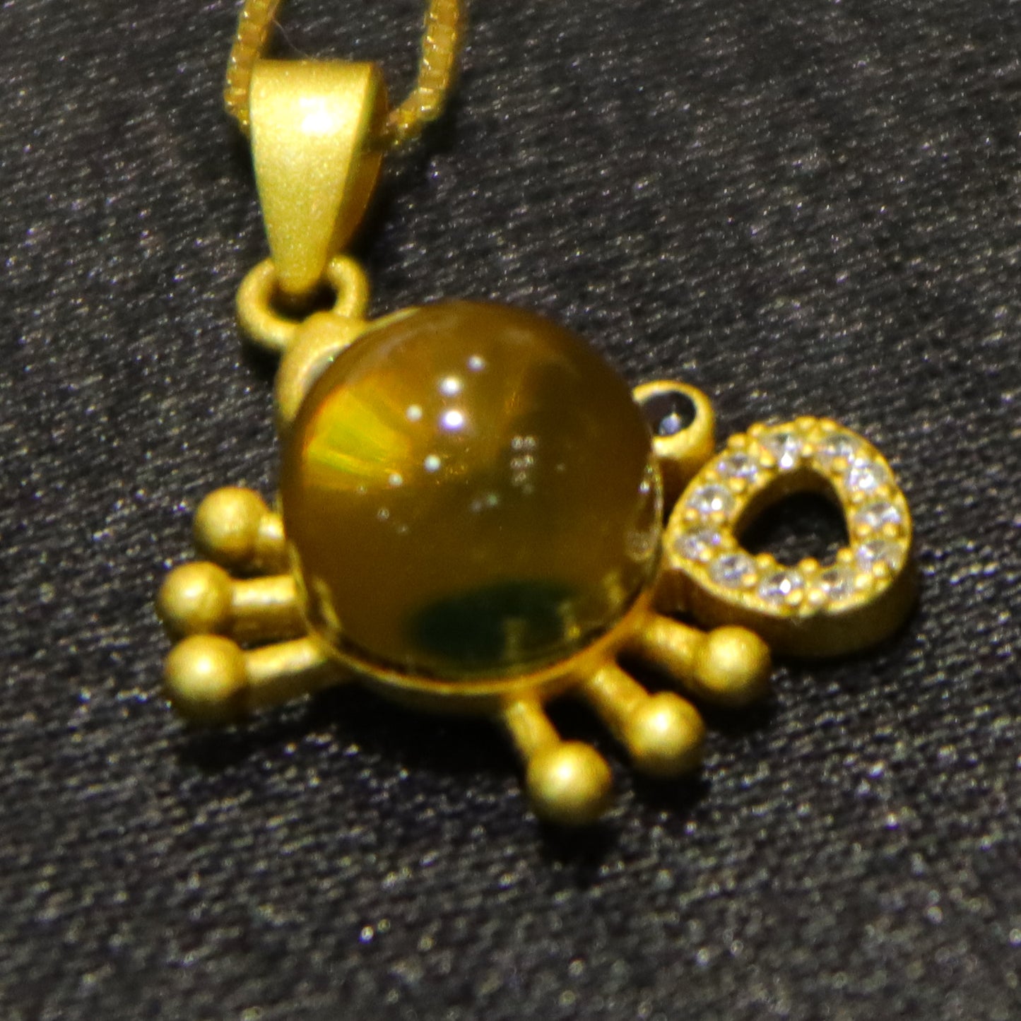 Natural Mexico Blue Amber Crab Necklace - Handmade 7mm Round Bead Jewelry