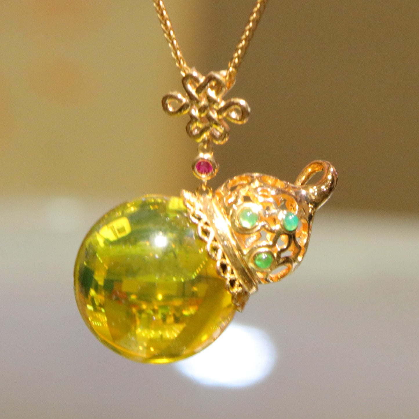 925 silver fashion blue amber diameter 20mm 0.011kg ladies necklace pendant