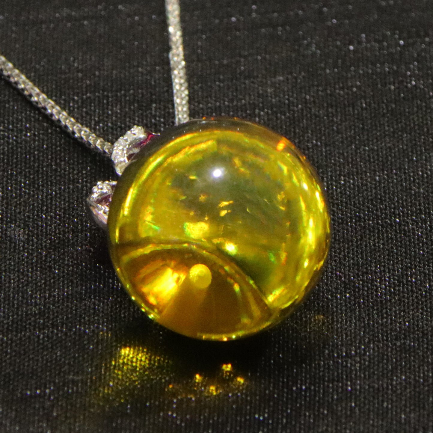 925 silver fashion blue amber diameter 19mm 0.007kg ladies necklace pendant