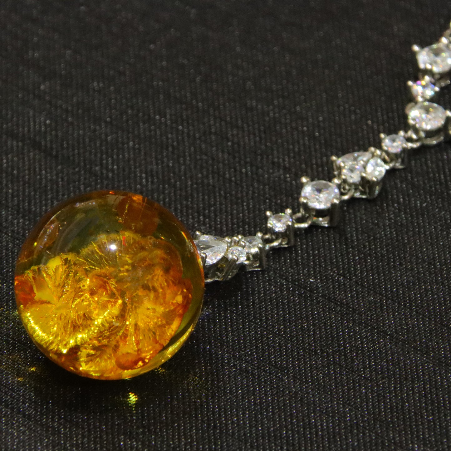 Fashion blue amber diameter 19mm 0.01kg ladies necklace pendant