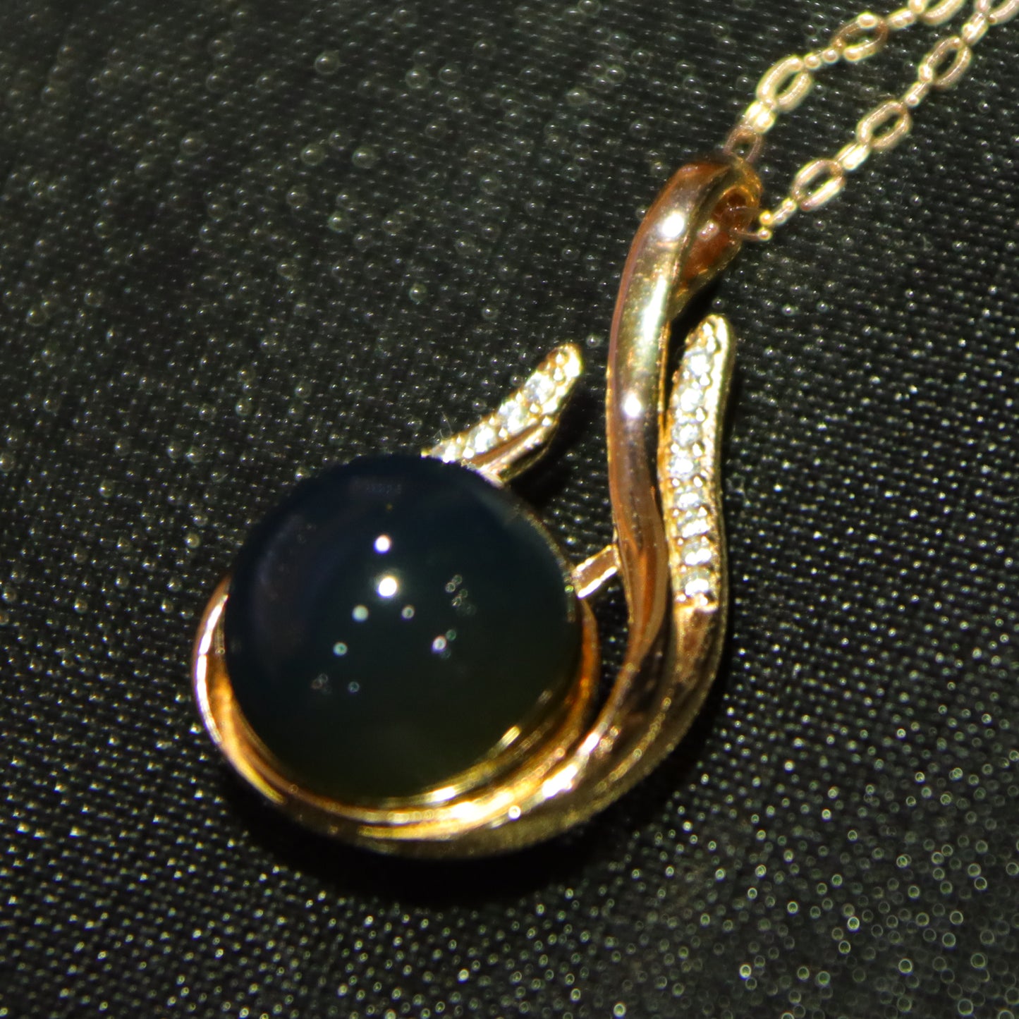 Natural Mexican Blue Amber Teardrop Gemstone necklace 10mm Round Bead