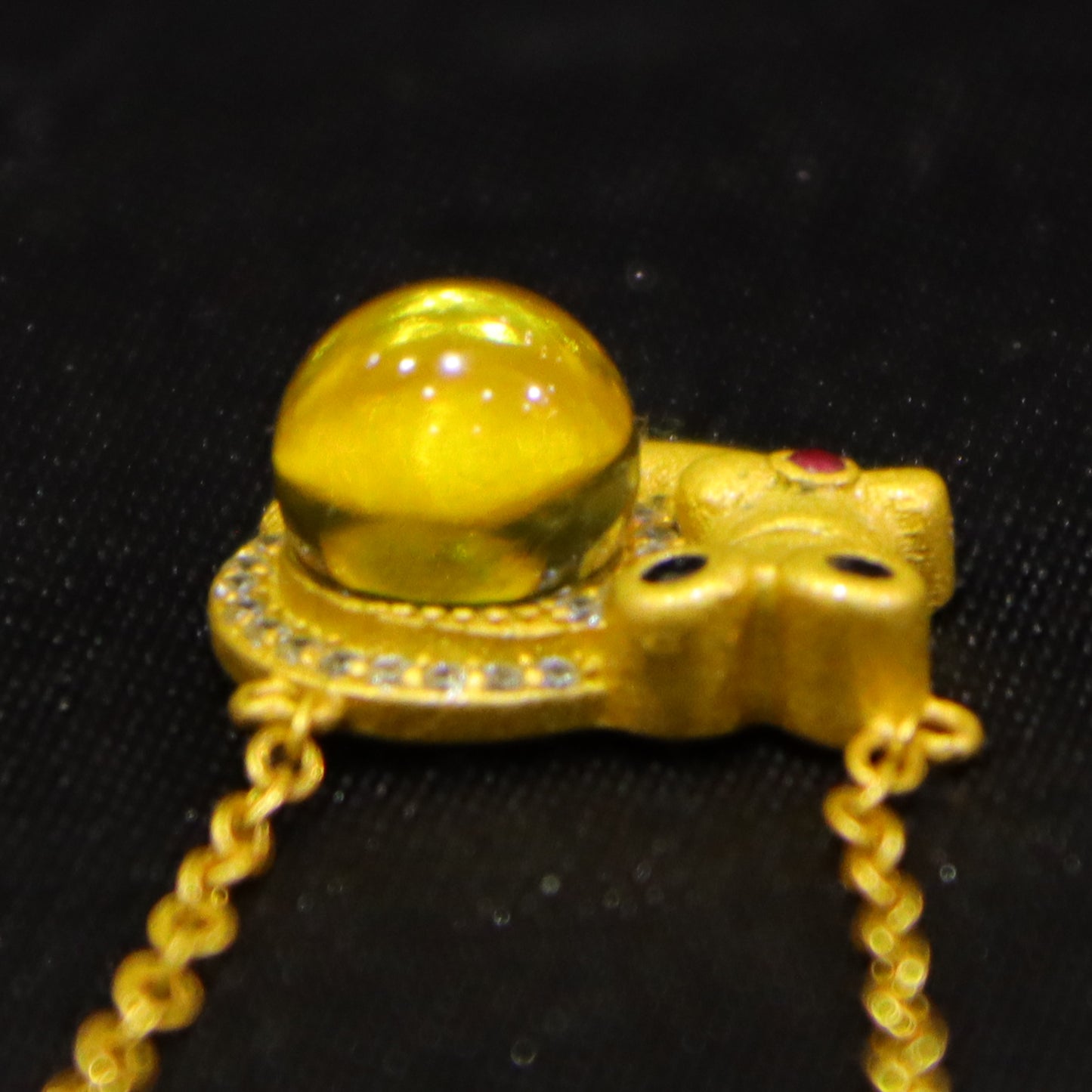 925 Sterling Silver Natural Amber Mexico Blue Amber Snail Pendant | 7mm Bead