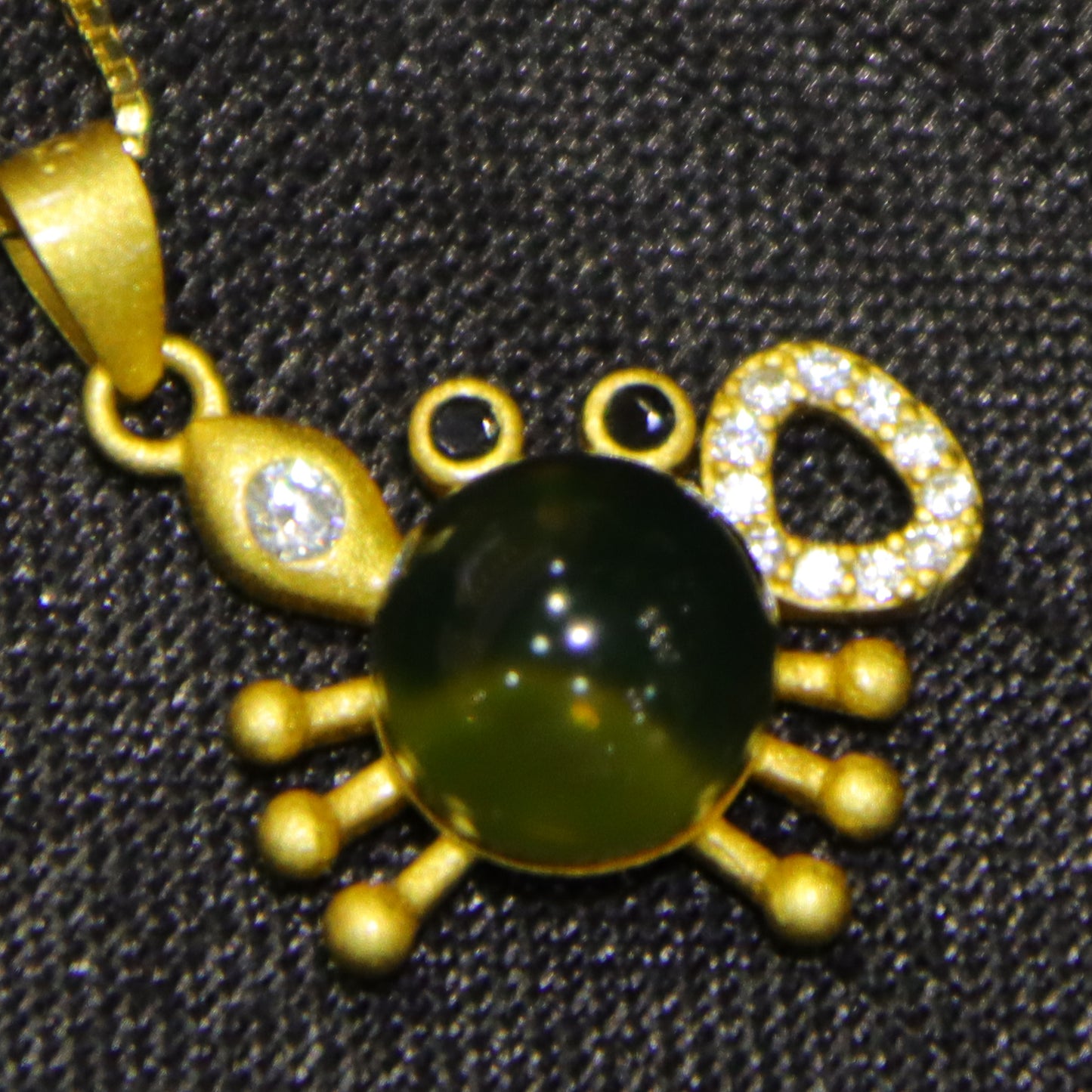 Natural Mexico Blue Amber Crab Necklace - Handmade 7mm Round Bead Jewelry