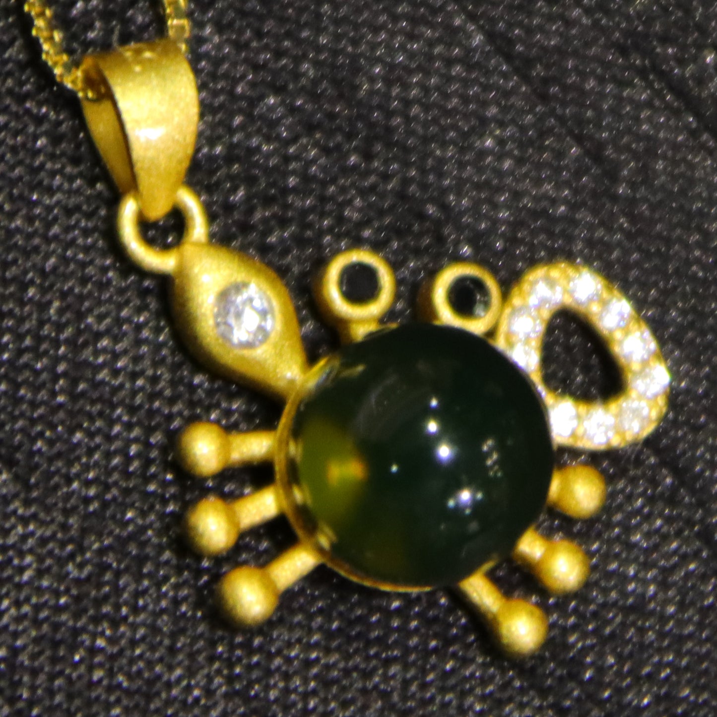 Natural Mexico Blue Amber Crab Necklace - Handmade 7mm Round Bead Jewelry