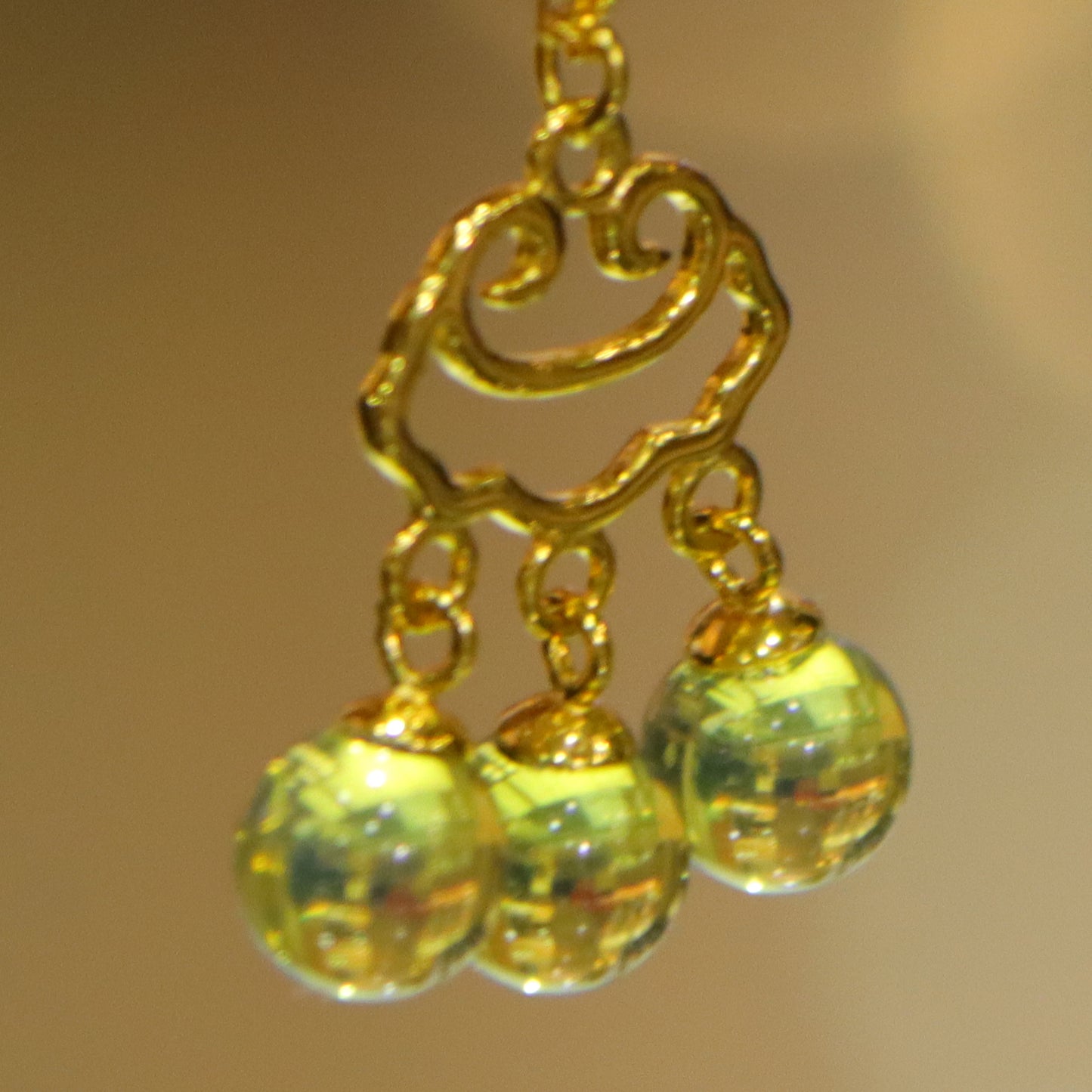 925 Sterling Silver Natural Mexico Blue Amber Cloud Openwork  Ruyi Pendant Necklace