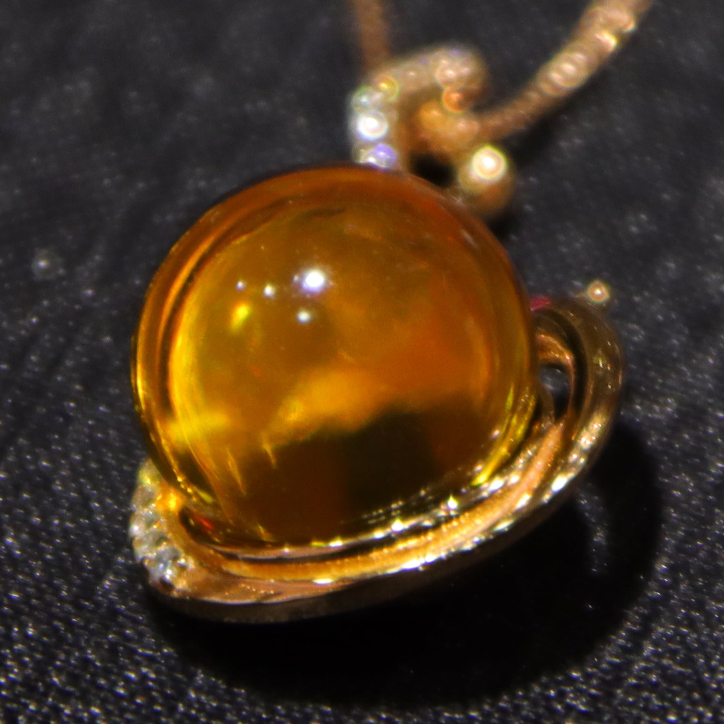 925 Sterling Silver Natural Mexico Blue Amber Phoenix Pendant with 12mm Round Bead