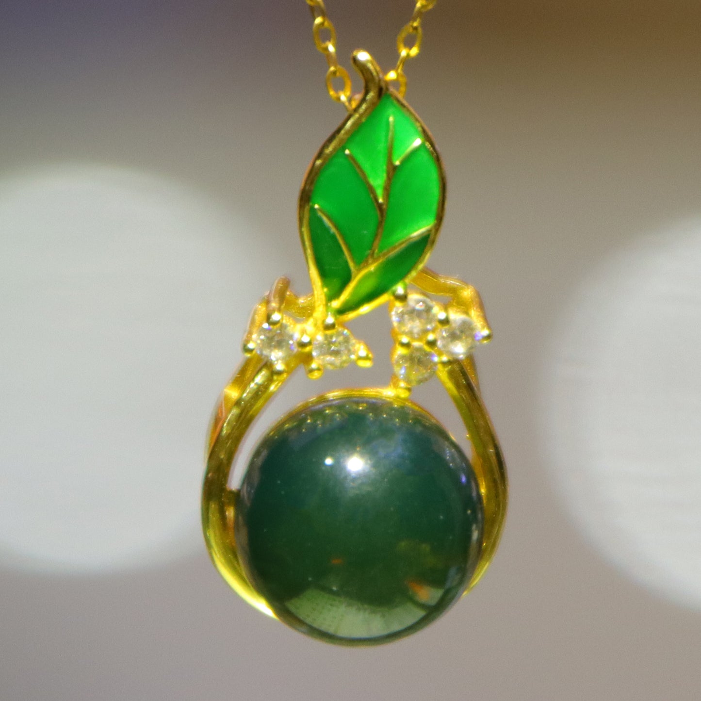 925 Sterling Silver Natural Mexican Blue Amber Leaf Pendant Necklace - Handcrafted Tree of Life Jewelry