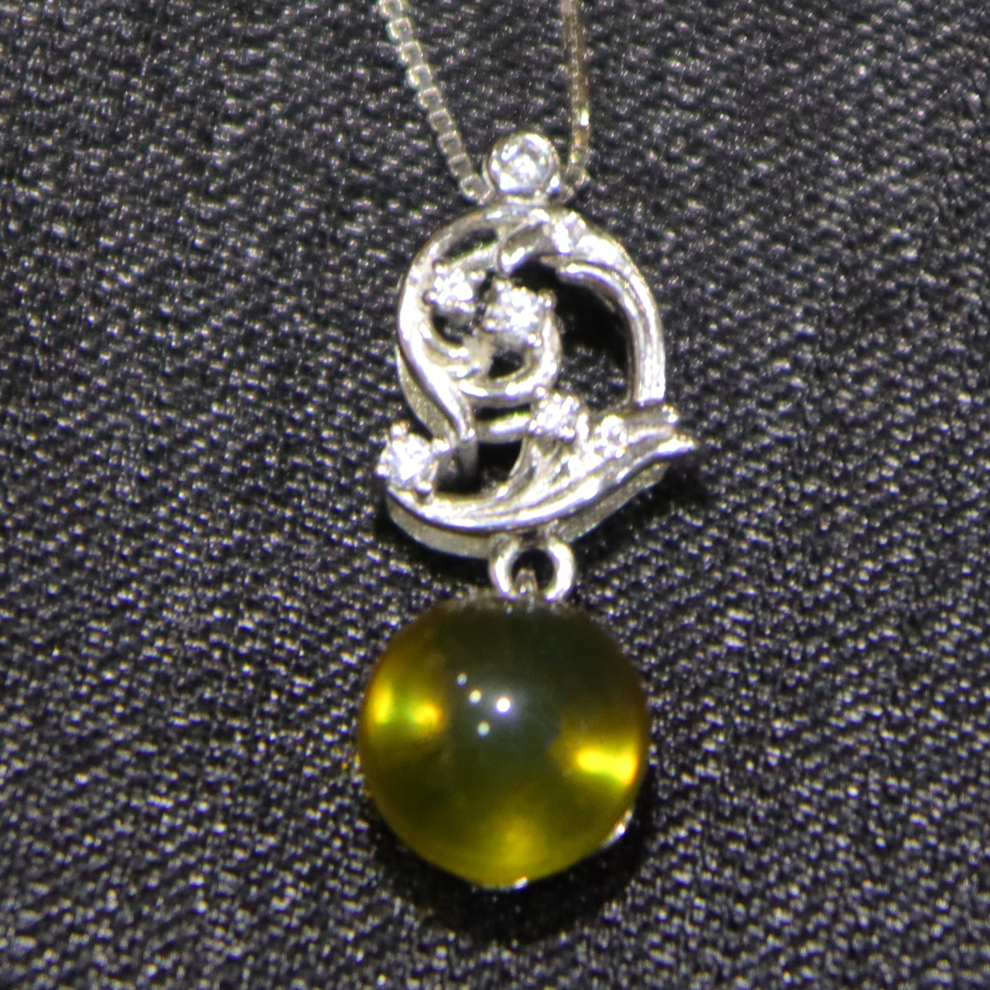 925 Sterling Silver Natural Mexican Blue Amber Heart Shape Necklace Set of Three