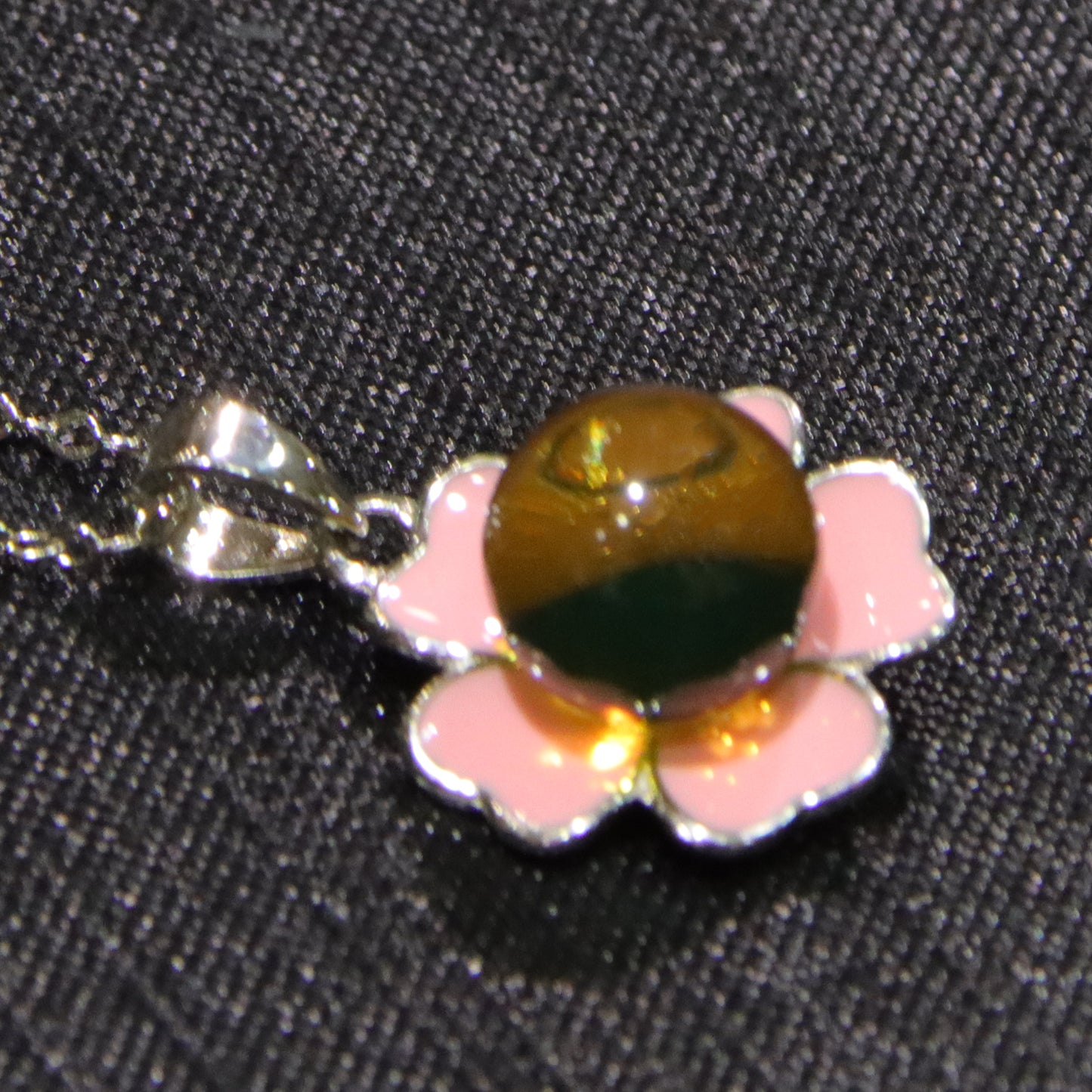 925 Sterling Silver Mexican Blue Amber Pink Floral Jewelry Set – Necklace, Earrings, Ring Trio