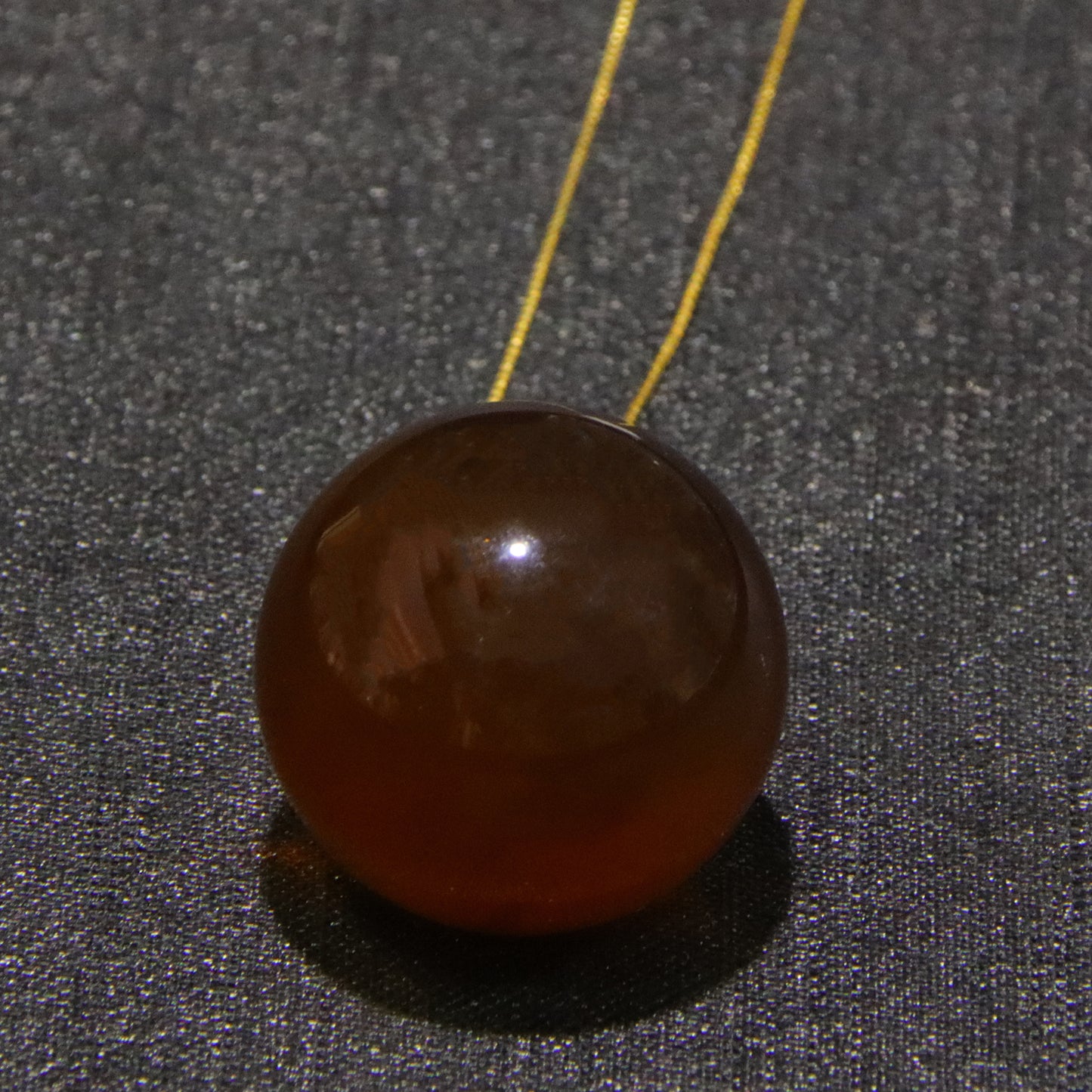 Vintage Blue Amber Women's Birthday Necklace Pendant