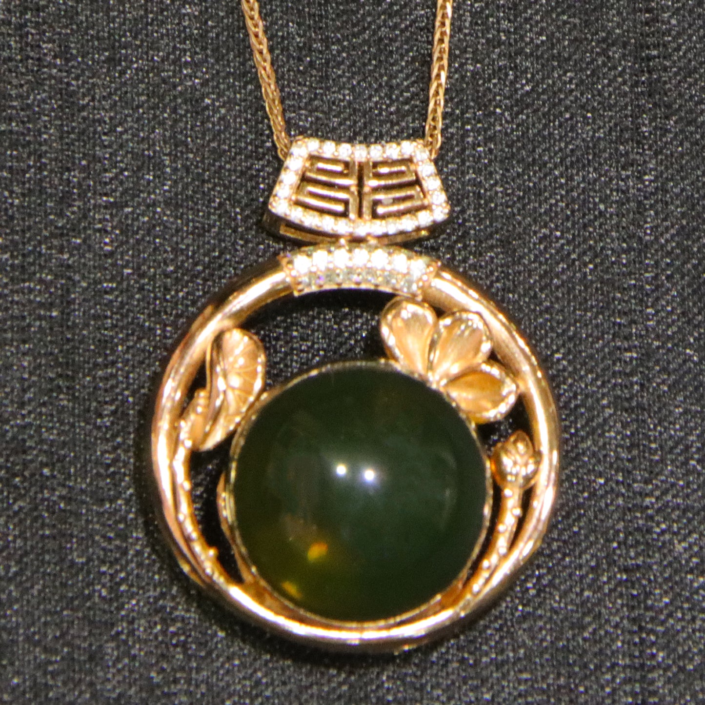 925 silver fashion blue amber diameter 17mm 0.011kg ladies necklace pendant