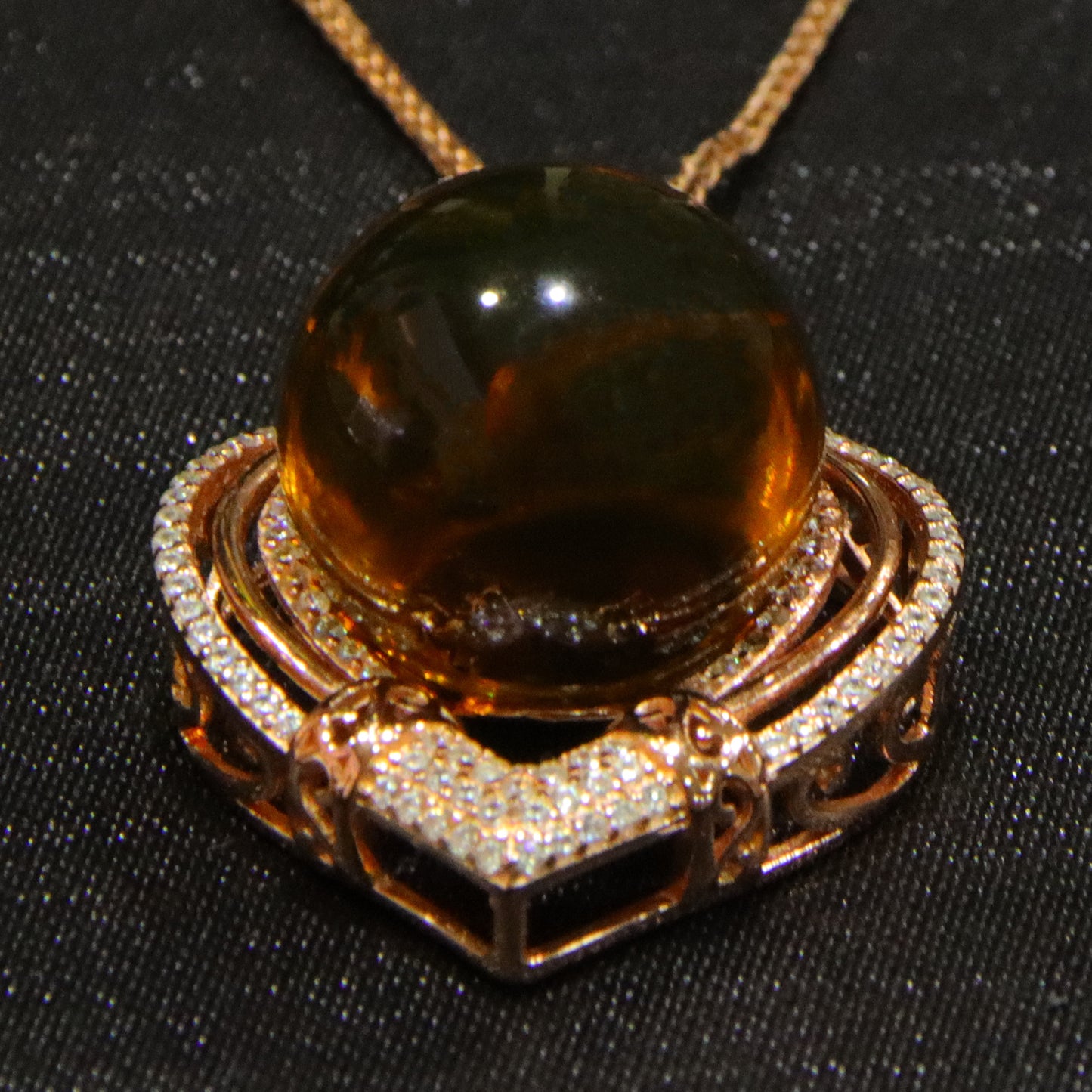 925 silver simple blue amber diameter 16mm 0.009kg women's necklace pendant