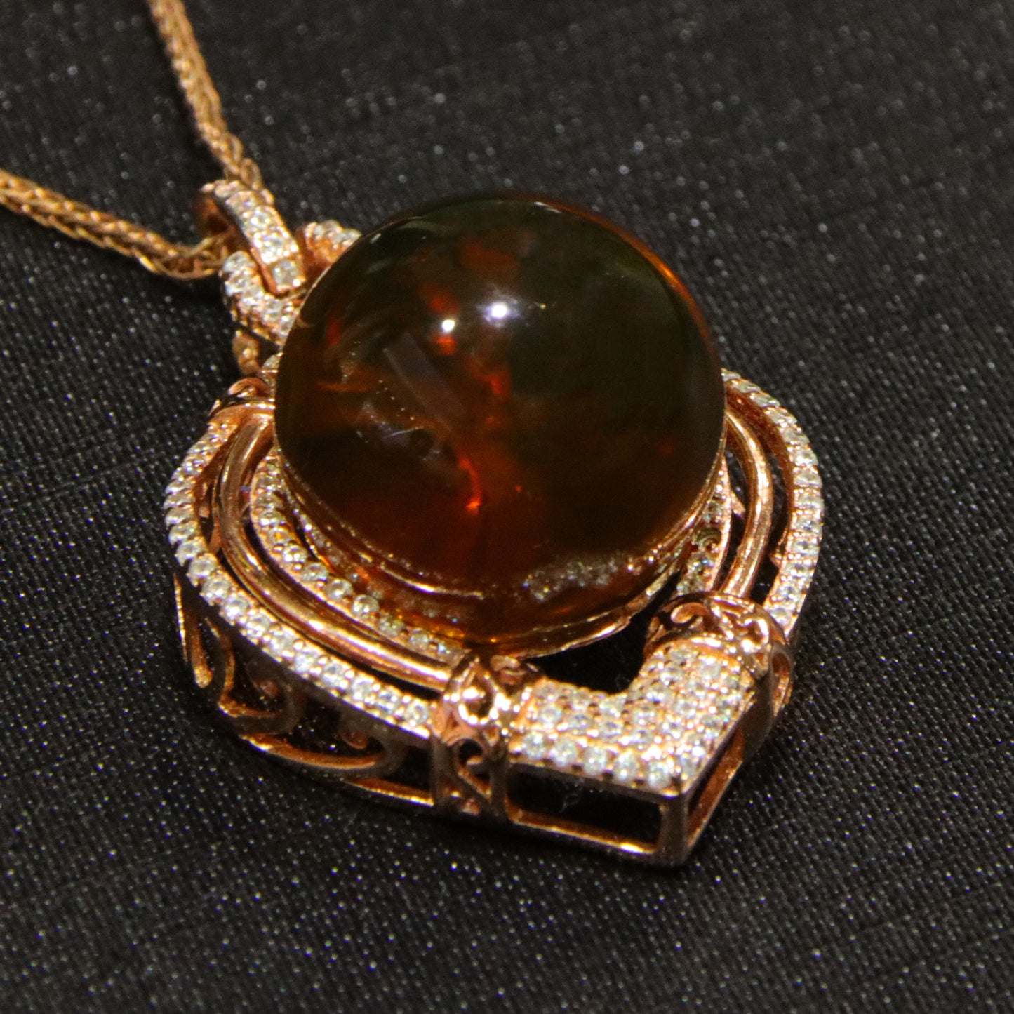 925 silver simple blue amber diameter 16mm 0.009kg women's necklace pendant