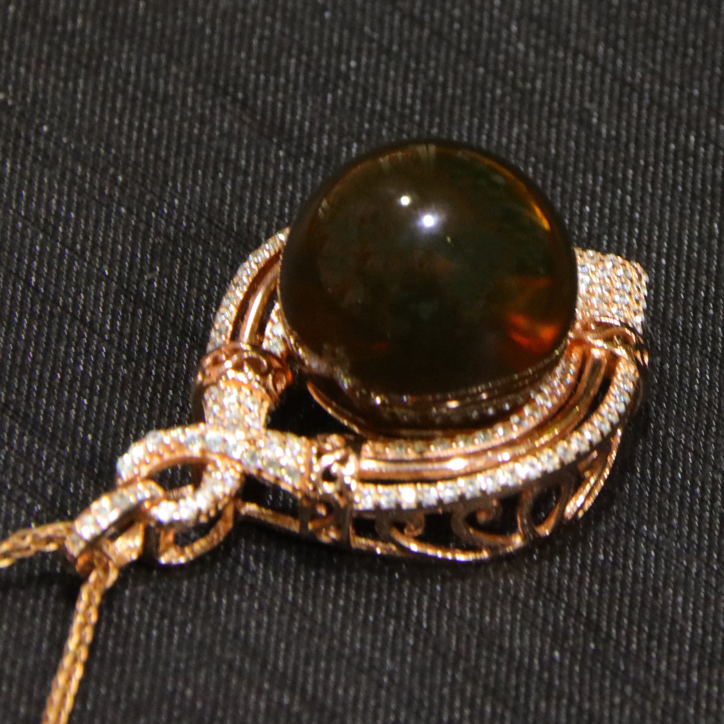 925 silver simple blue amber diameter 16mm 0.009kg women's necklace pendant