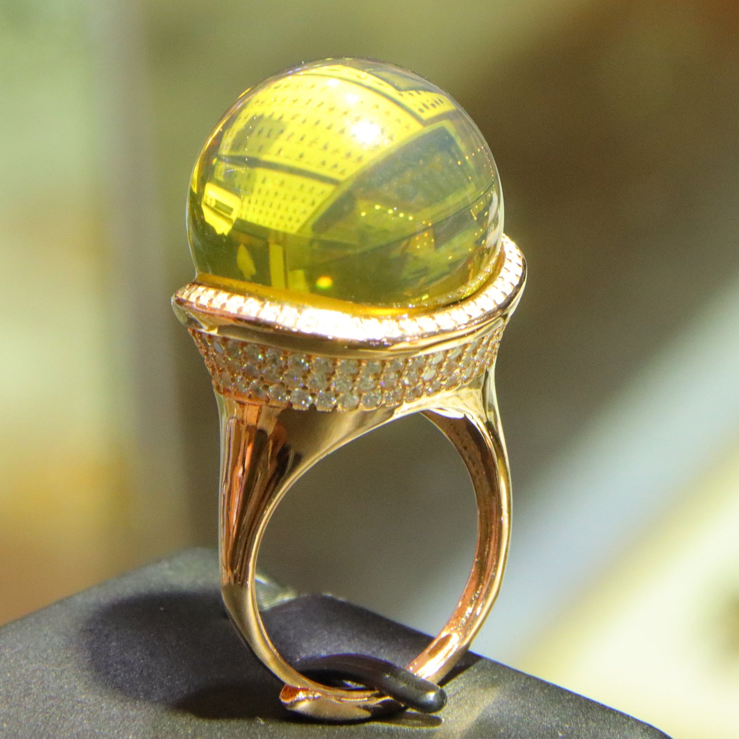 925 silver fashion blue amber diameter 19.1mm 0.014kg women's ring