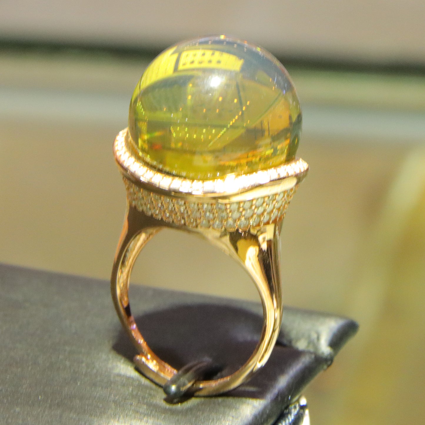 925 silver fashion blue amber diameter 19.1mm 0.014kg women's ring