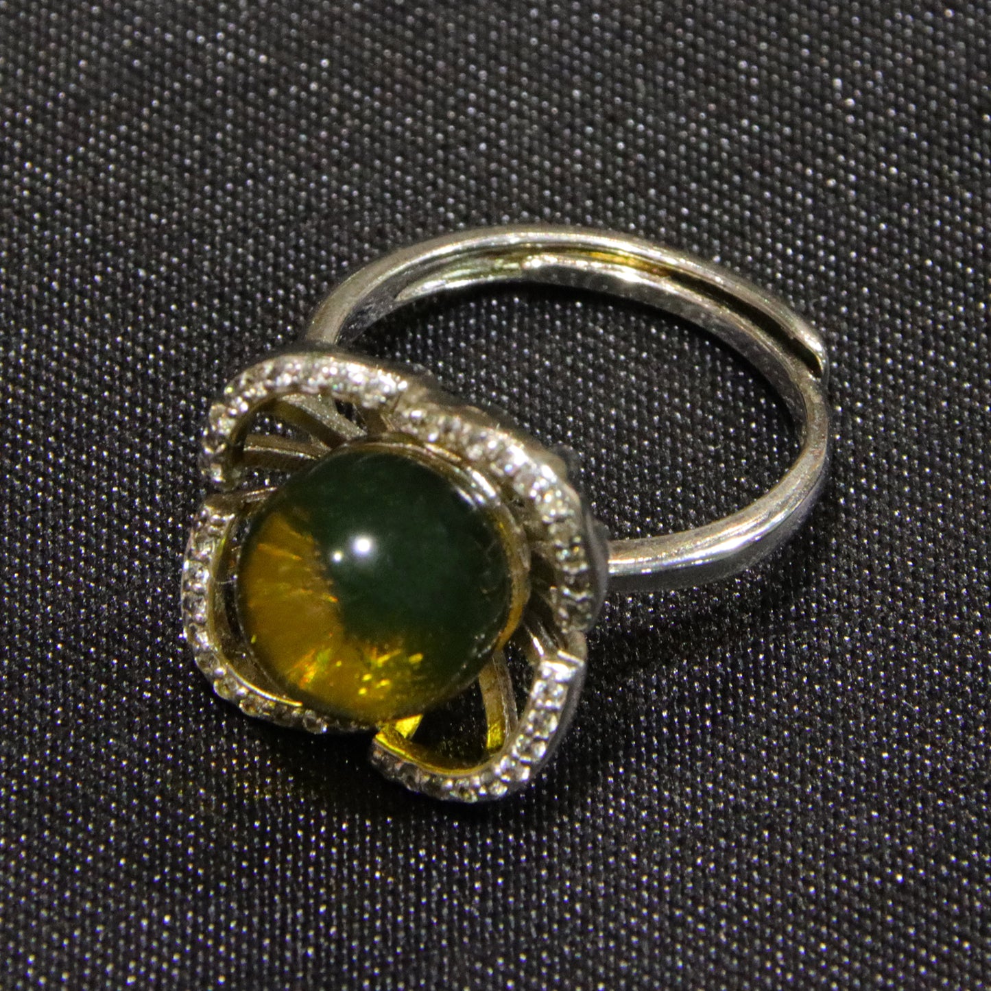 925 silver fashion blue amber diameter 9mm 0.004kg women's ring