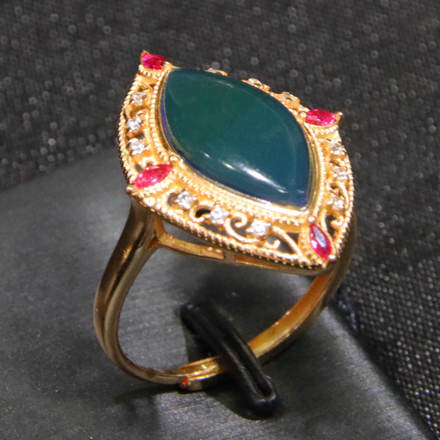 925 silver fashion blue amber diameter 16mm 0.003kg women's ring