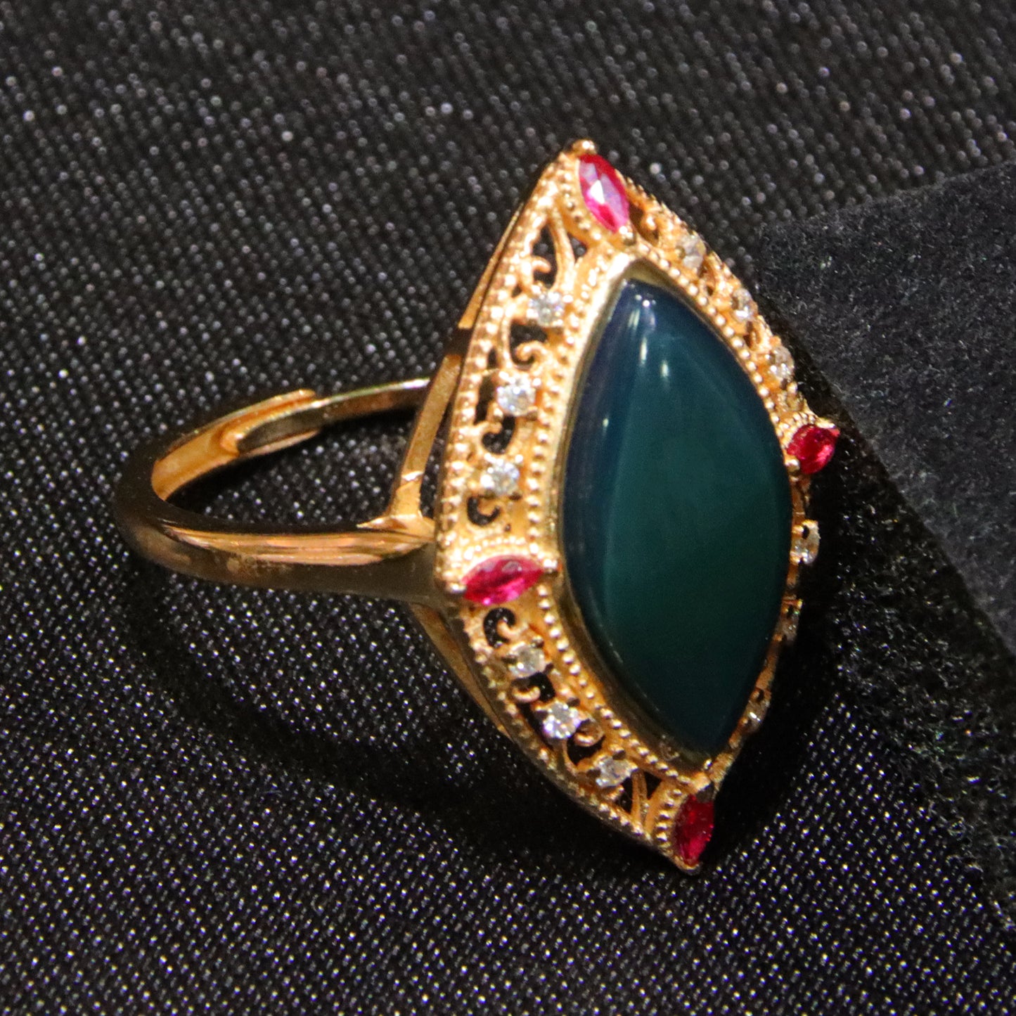 925 silver fashion blue amber diameter 16mm 0.003kg women's ring