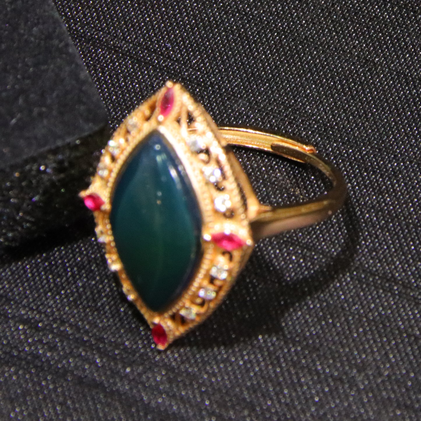 925 silver fashion blue amber diameter 16mm 0.003kg women's ring