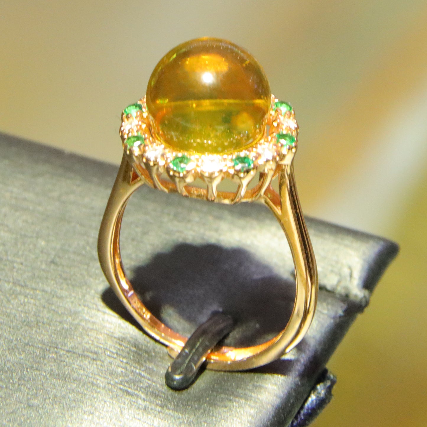 925 silver fashion blue amber diameter 11mm 0.004kg women's ring