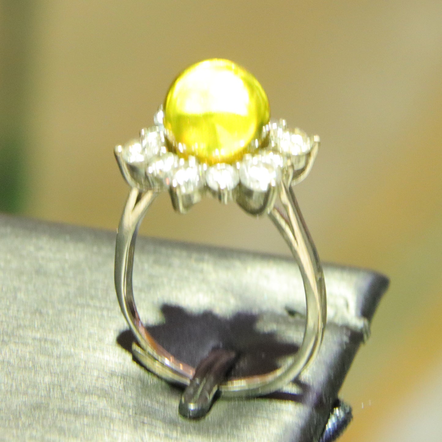 925 silver fashion blue amber diameter 9mm 0.003kg women's ring