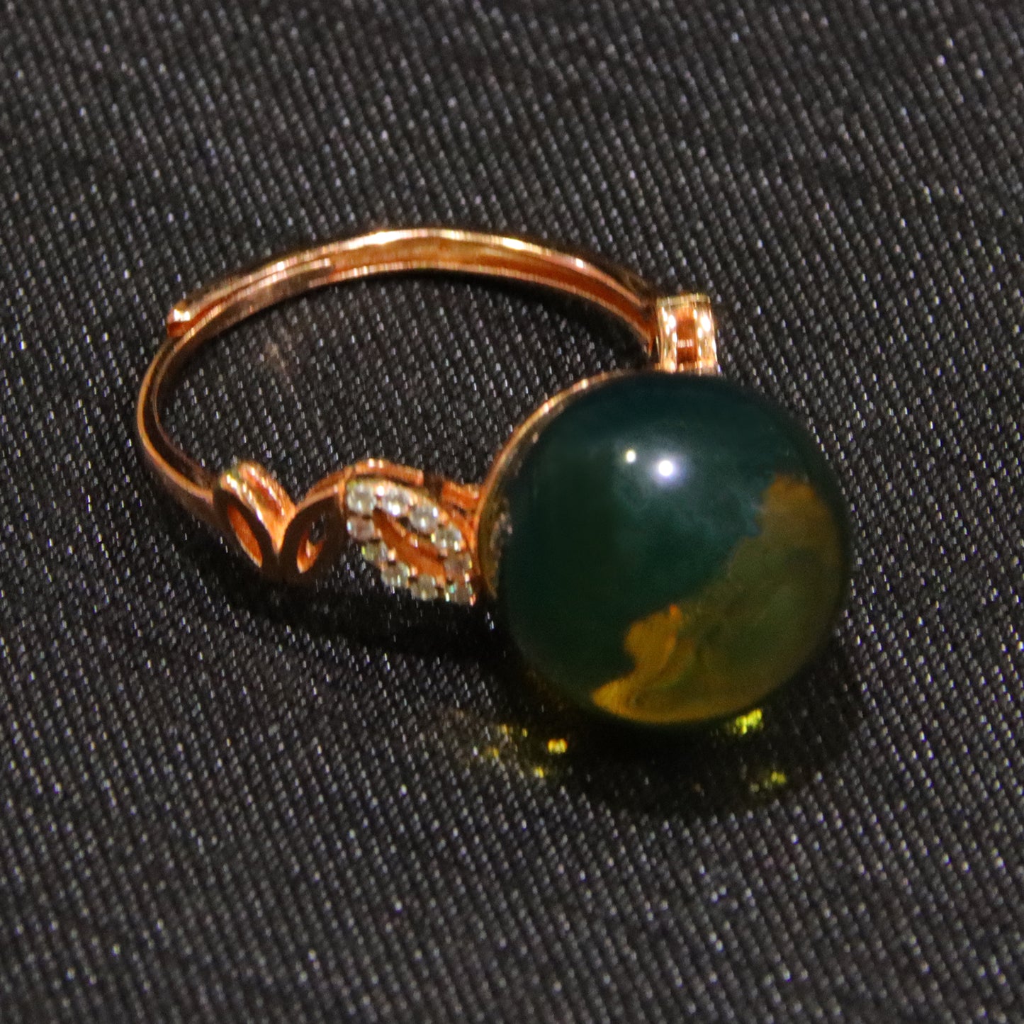 925 silver fashion blue amber diameter 14mm 0.005kg women's ring