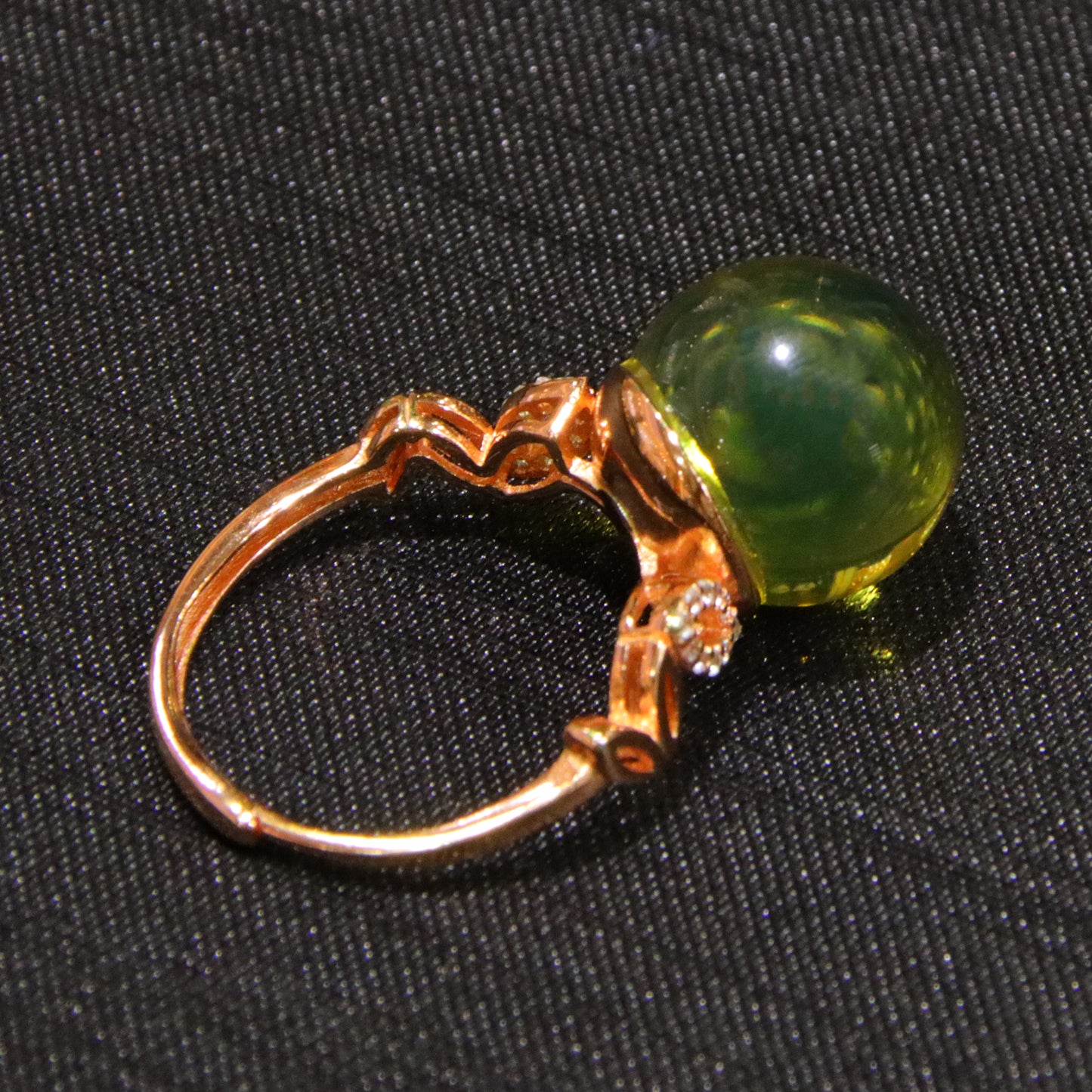 925 silver fashion blue amber diameter 14mm 0.005kg women's ring