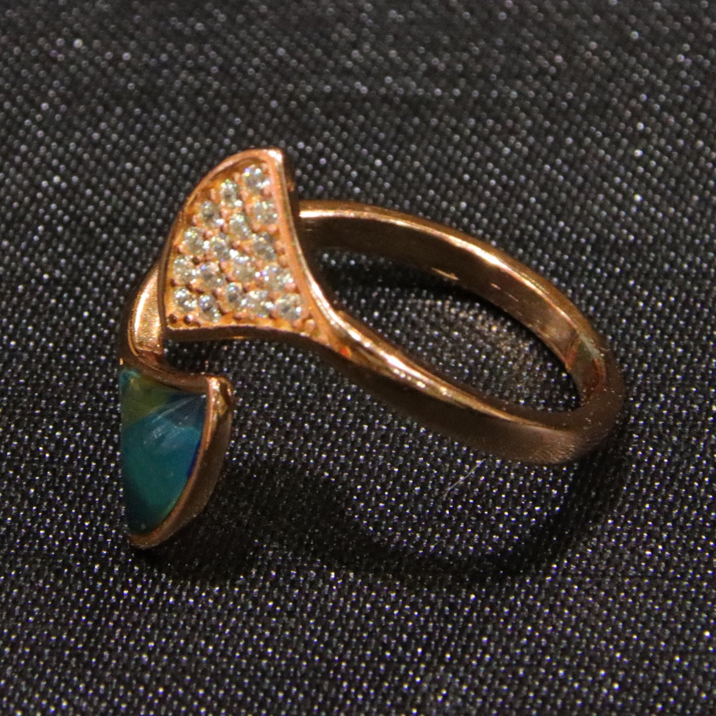 925 silver fashion blue amber diameter 0.002kg women's ring