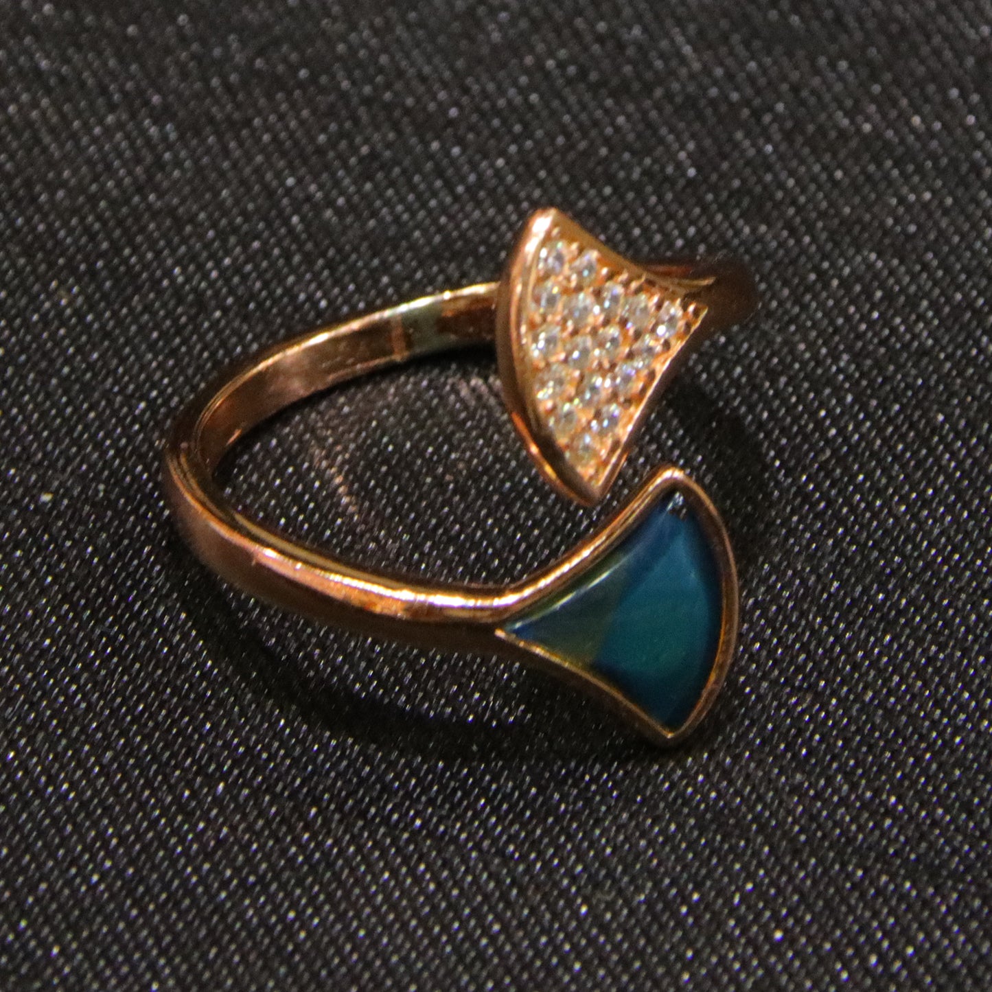 925 silver fashion blue amber diameter 0.002kg women's ring