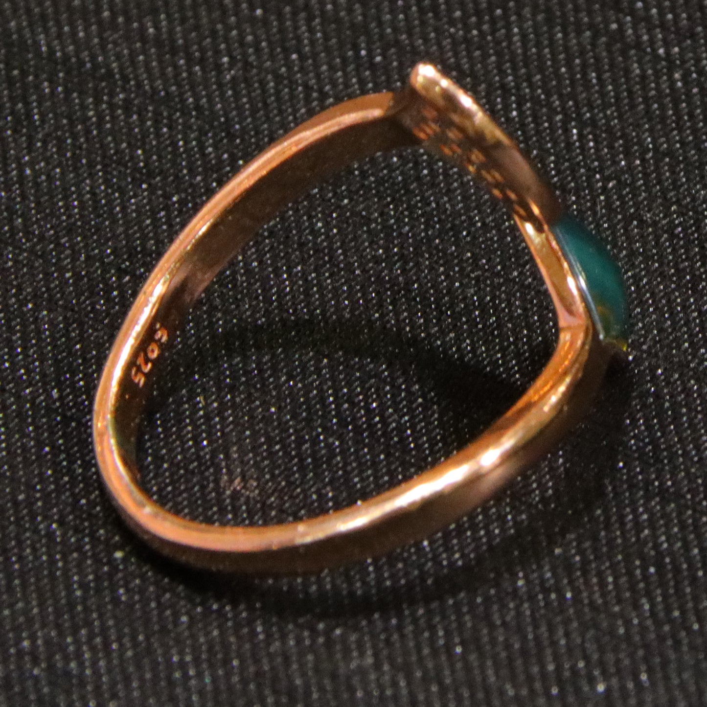 925 silver fashion blue amber diameter 0.002kg women's ring